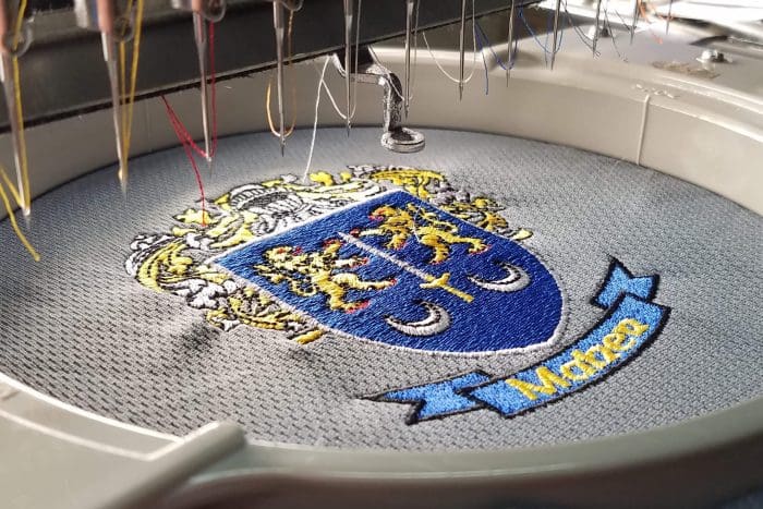 Embroidered Family Crest by Embroidery Loft