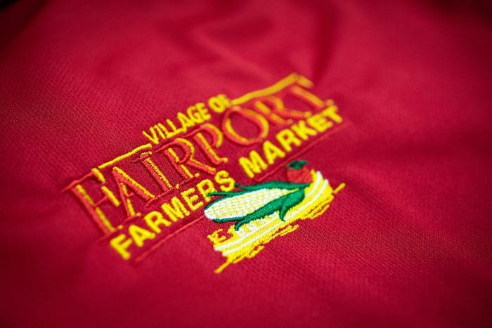 Fairport Farm Market embroidery by Apparel Printers Plus & Embroidery Loft